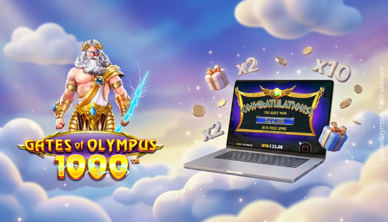 The Gates of Olympus 1000 bonuses include cascading reels, multipliers, free spins, and the option to buy the bonus round
